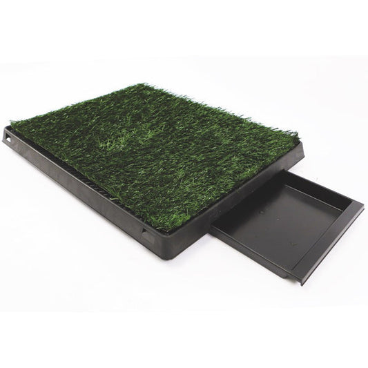 15% OFF: M-Pets Grass Mat Training Pee Pad With Tray For Dogs
